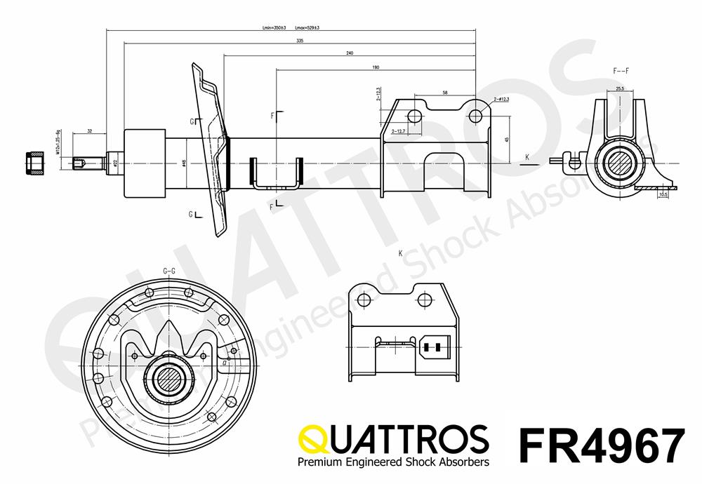 DAVID VASCO FR4967 QUATTROS Ammortizzatore