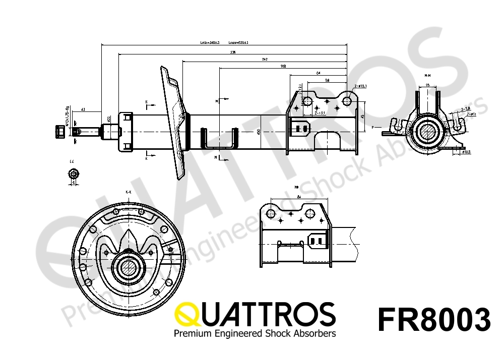 DAVID VASCO FR8003 QUATTROS Shock Absorber