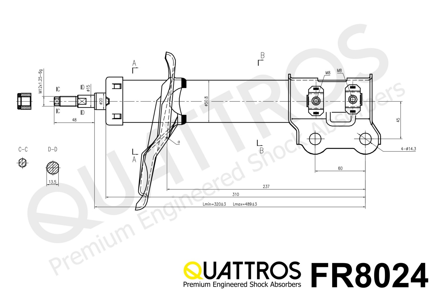 DAVID VASCO FR8024 QUATTROS Shock Absorber
