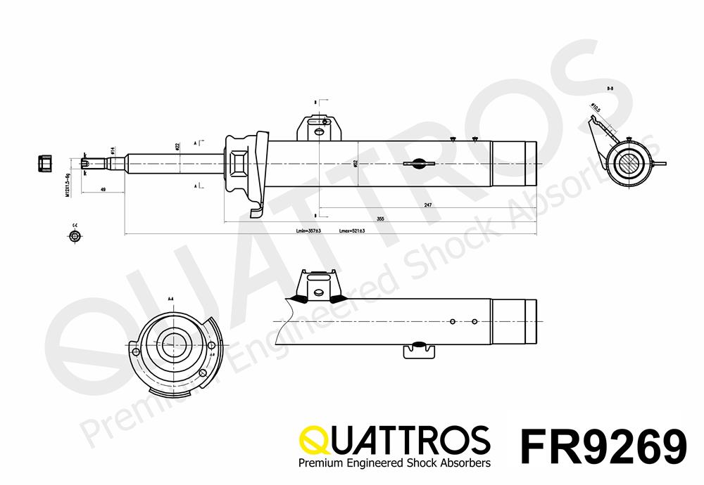 DAVID VASCO FR9269 QUATTROS Shock Absorber
