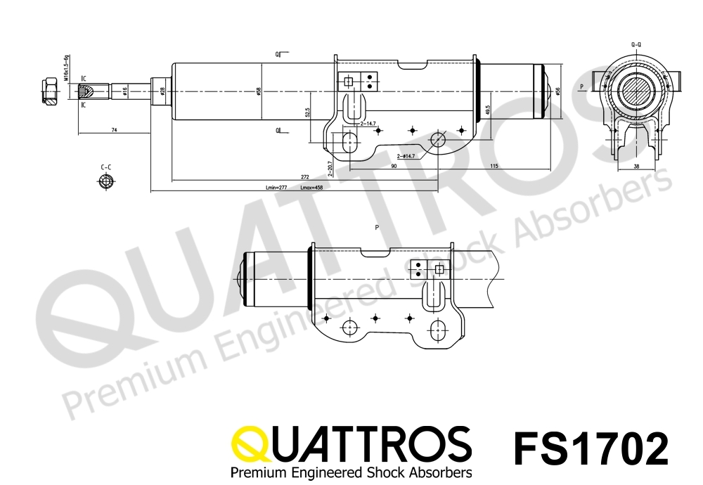 DAVID VASCO FS1702 QUATTROS Ammortizzatore