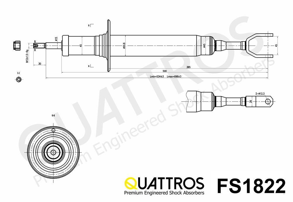 DAVID VASCO FS1822 QUATTROS Ammortizzatore