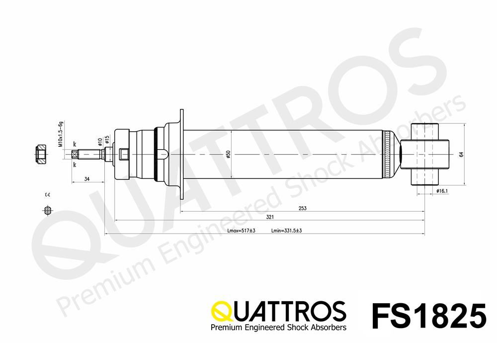 DAVID VASCO FS1825 QUATTROS Ammortizzatore