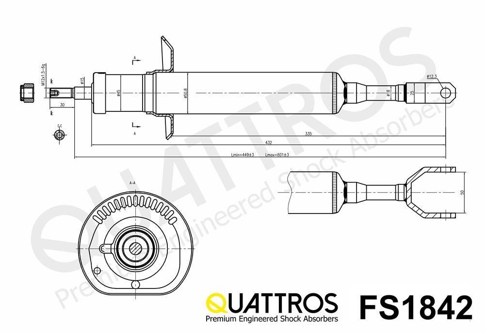 DAVID VASCO FS1842 QUATTROS Ammortizzatore