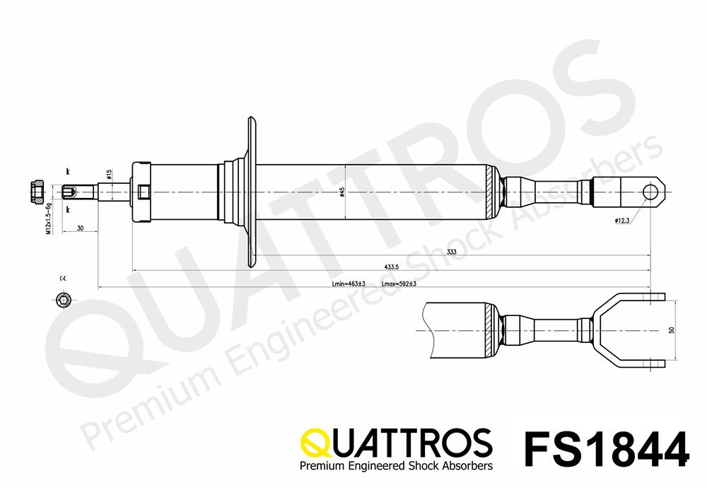 DAVID VASCO FS1844 QUATTROS Ammortizzatore
