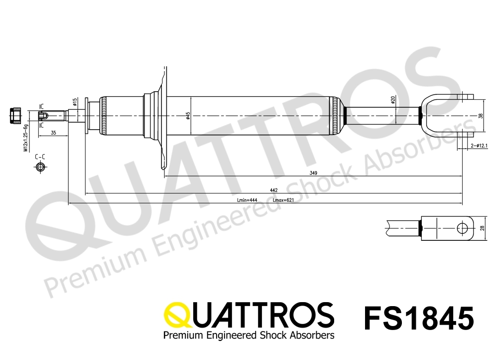 DAVID VASCO FS1845 QUATTROS Ammortizzatore