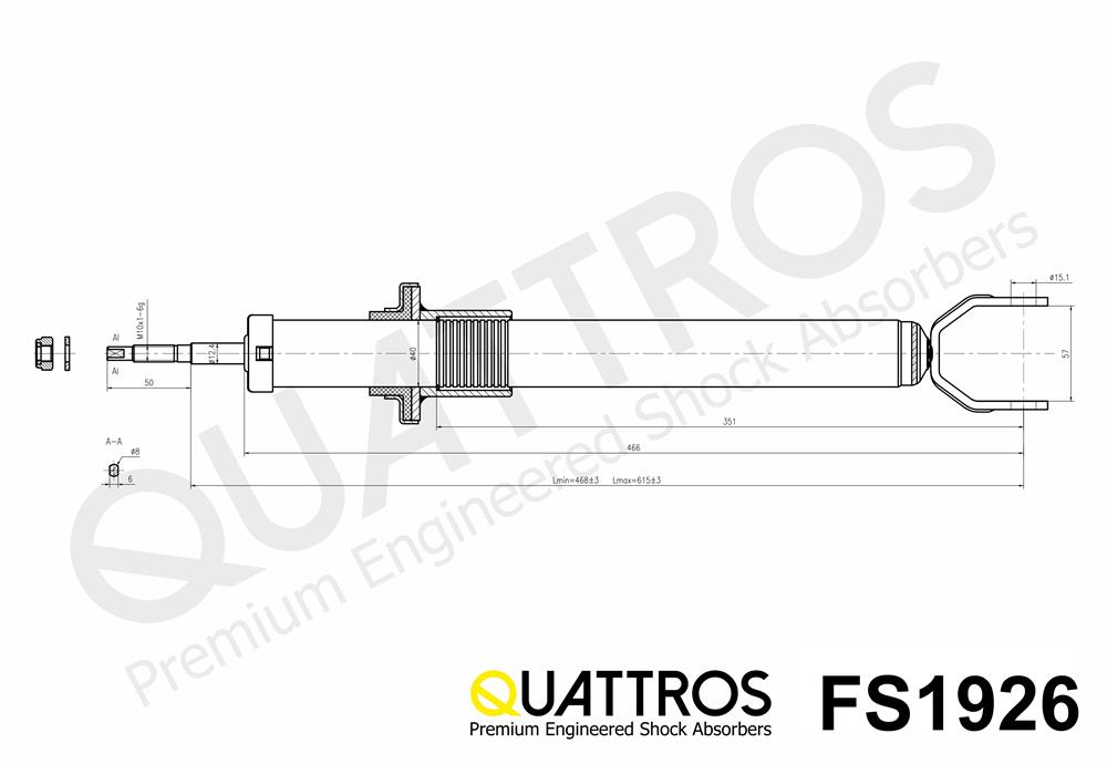 DAVID VASCO FS1926 QUATTROS Ammortizzatore