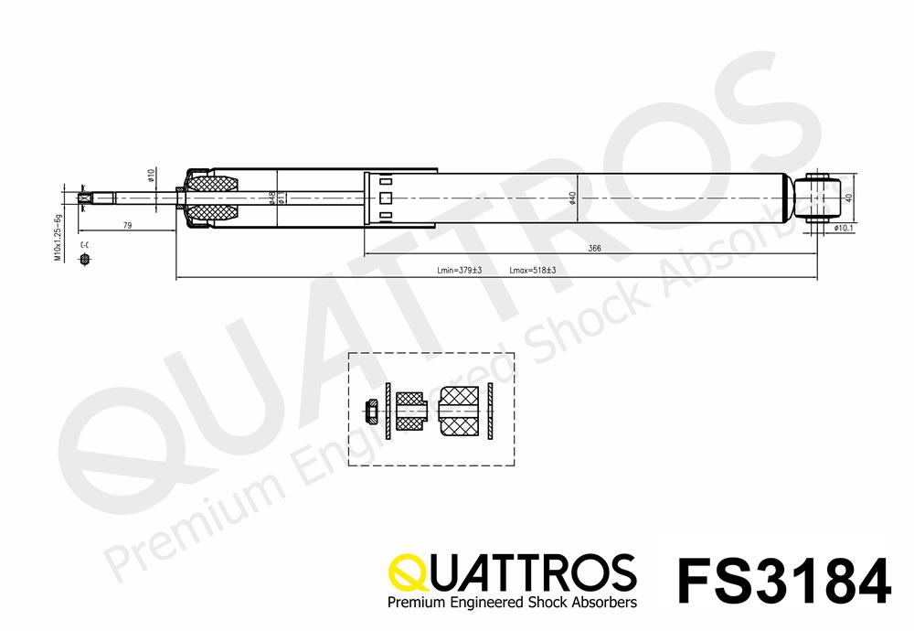 DAVID VASCO FS3184 QUATTROS Ammortizzatore