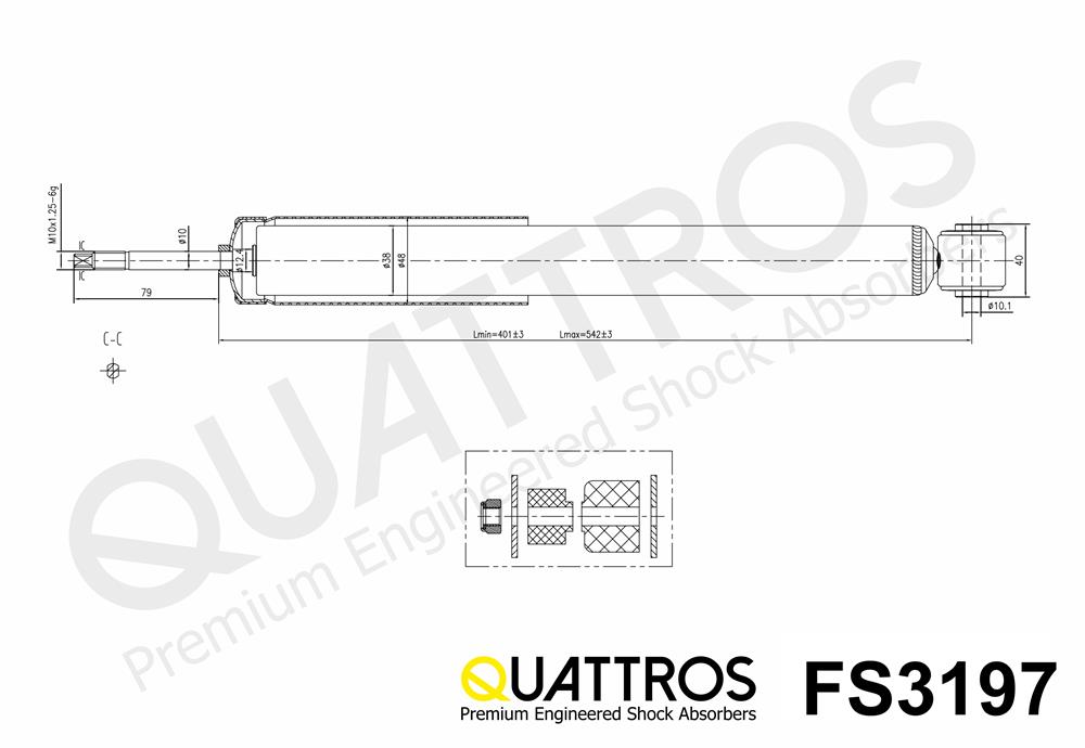 DAVID VASCO FS3197 QUATTROS Ammortizzatore