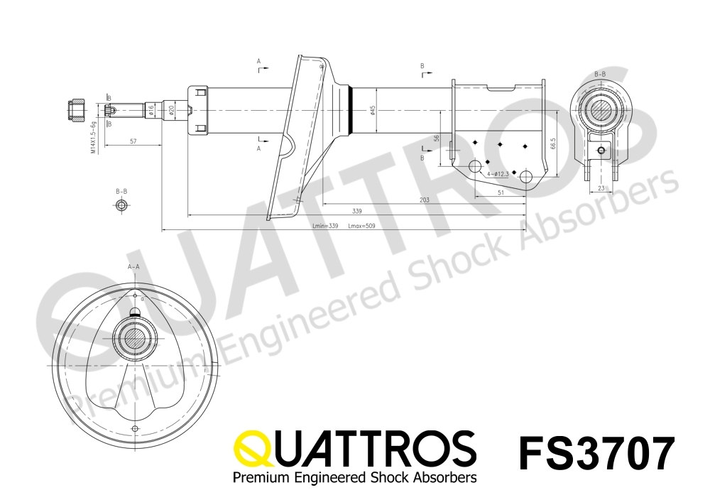DAVID VASCO FS3707 QUATTROS Ammortizzatore