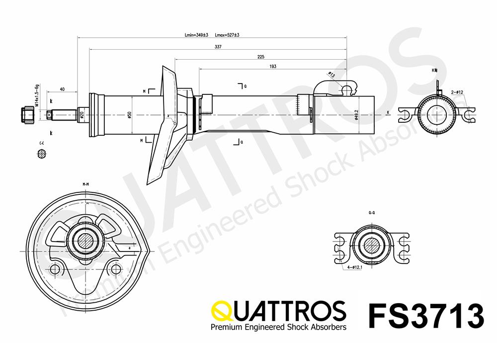 DAVID VASCO FS3713 QUATTROS Ammortizzatore