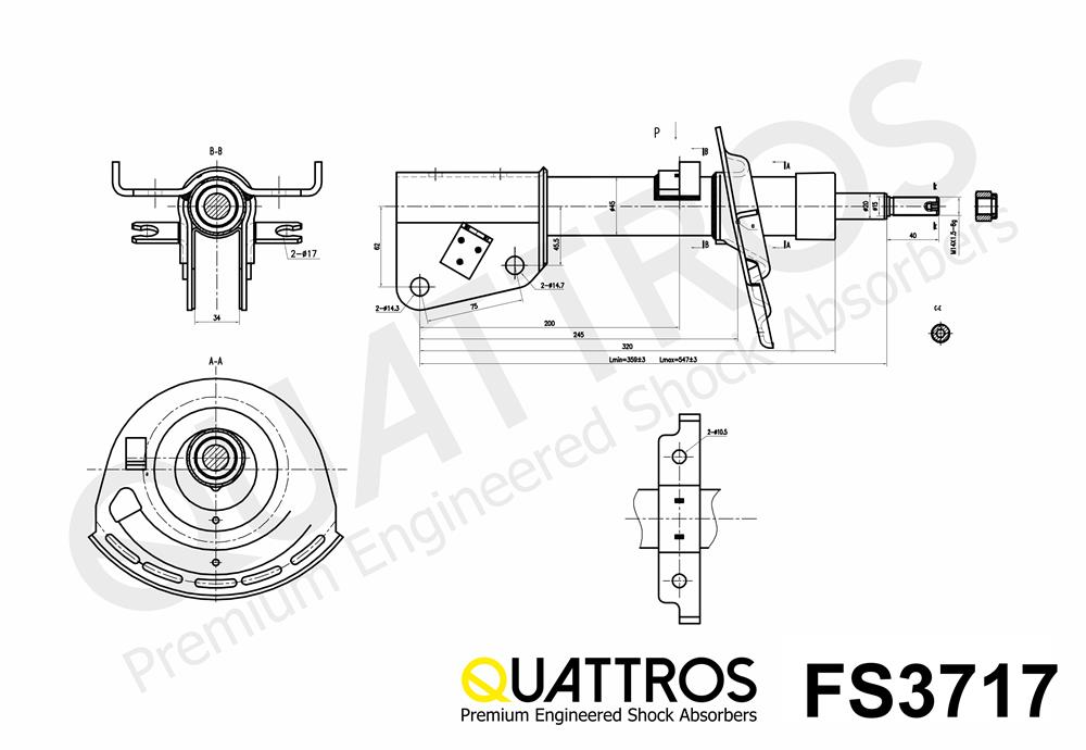 DAVID VASCO FS3717 QUATTROS Ammortizzatore