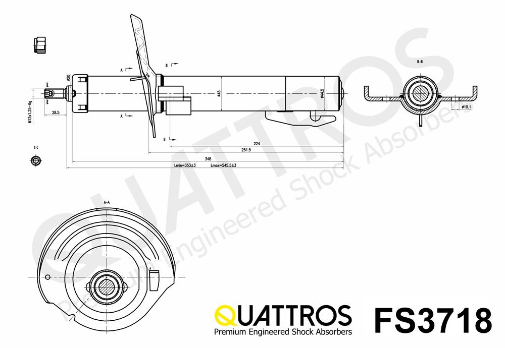 DAVID VASCO FS3718 QUATTROS Ammortizzatore