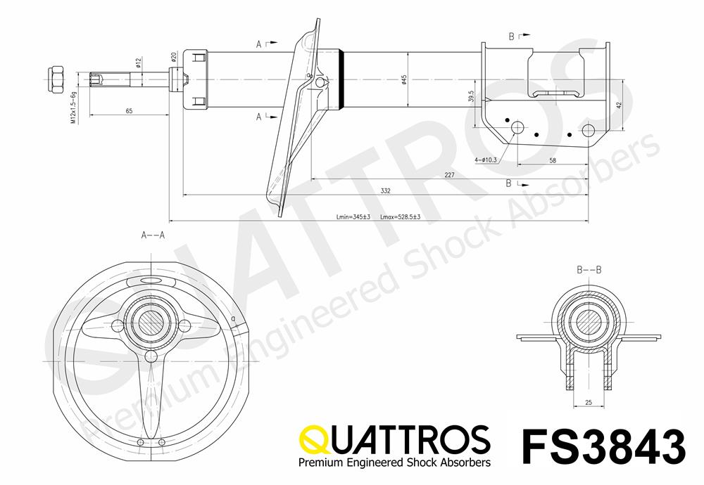 DAVID VASCO FS3843 QUATTROS Ammortizzatore