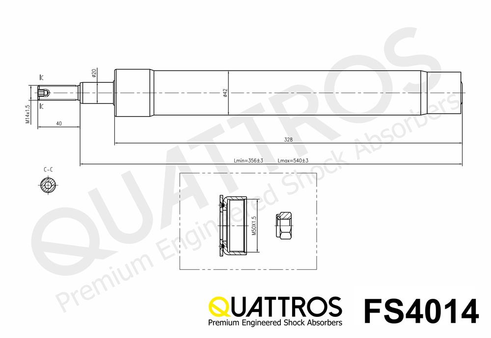DAVID VASCO FS4014 QUATTROS Ammortizzatore