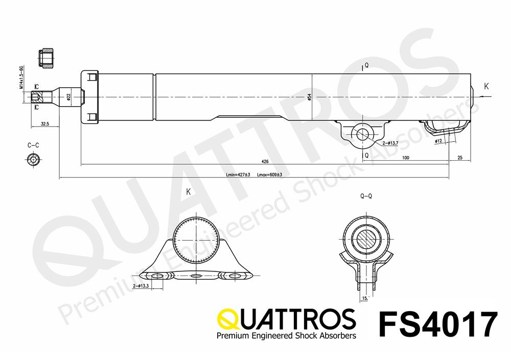 DAVID VASCO FS4017 QUATTROS Shock Absorber