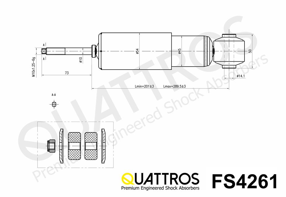 DAVID VASCO FS4261 QUATTROS Shock Absorber