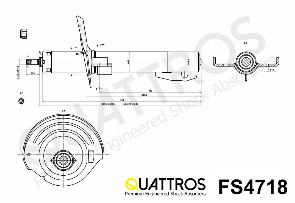 DAVID VASCO FS4718 QUATTROS Shock Absorber