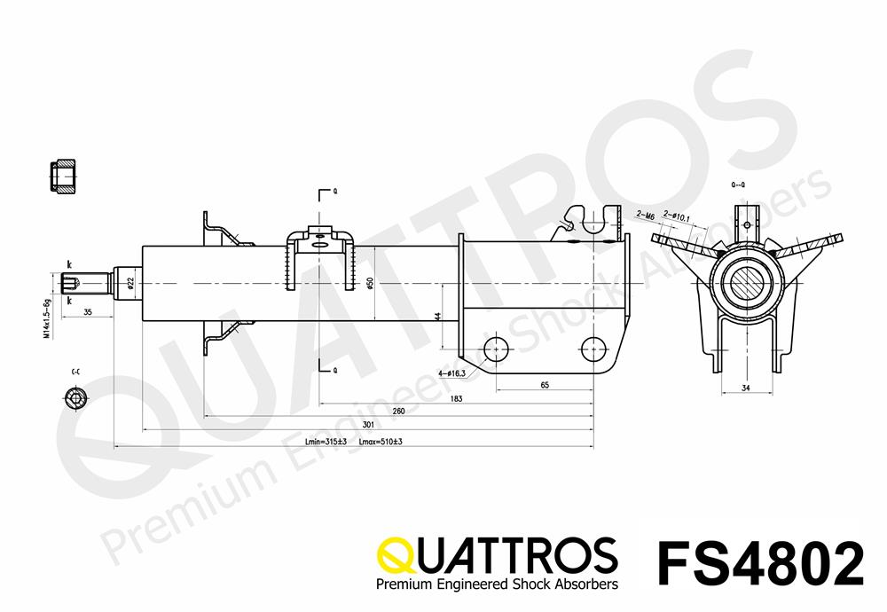 DAVID VASCO FS4802 QUATTROS Shock Absorber