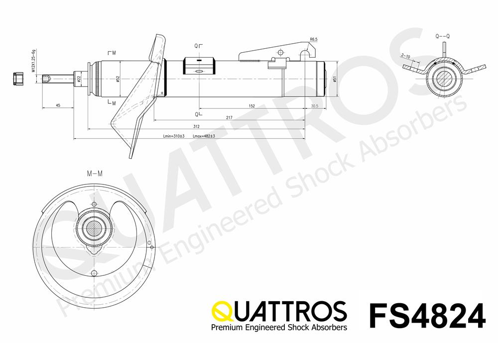 DAVID VASCO FS4824 QUATTROS Shock Absorber