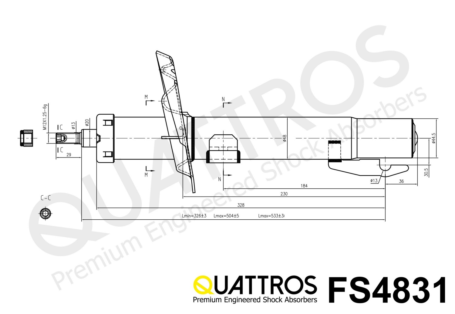 DAVID VASCO FS4831 QUATTROS Shock Absorber