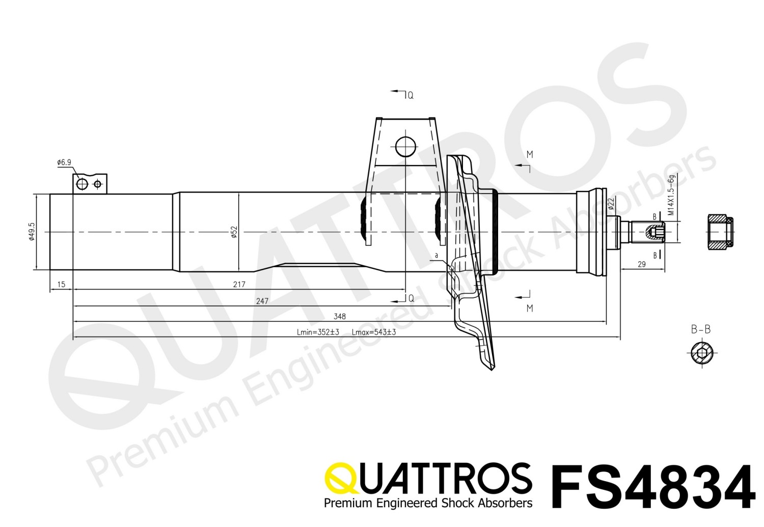 DAVID VASCO FS4834 QUATTROS Shock Absorber