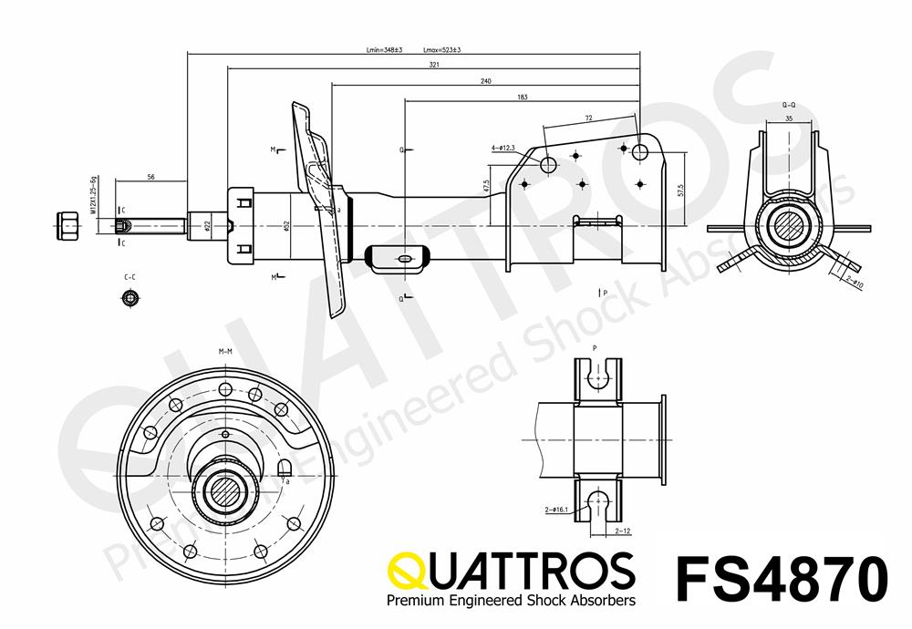 DAVID VASCO FS4870 QUATTROS Shock Absorber