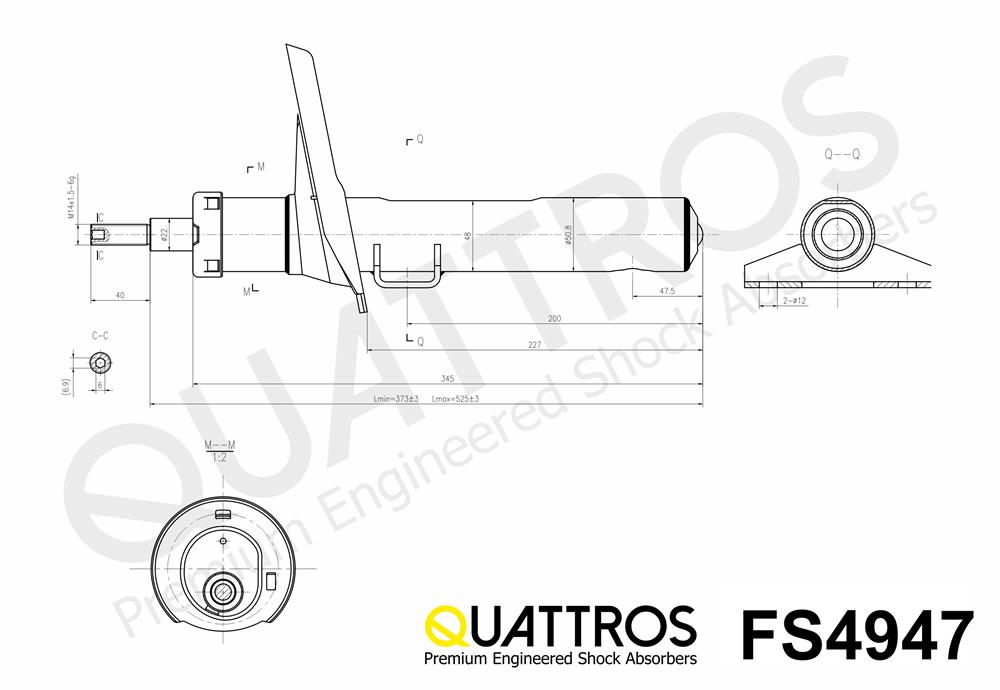DAVID VASCO FS4947 QUATTROS Shock Absorber