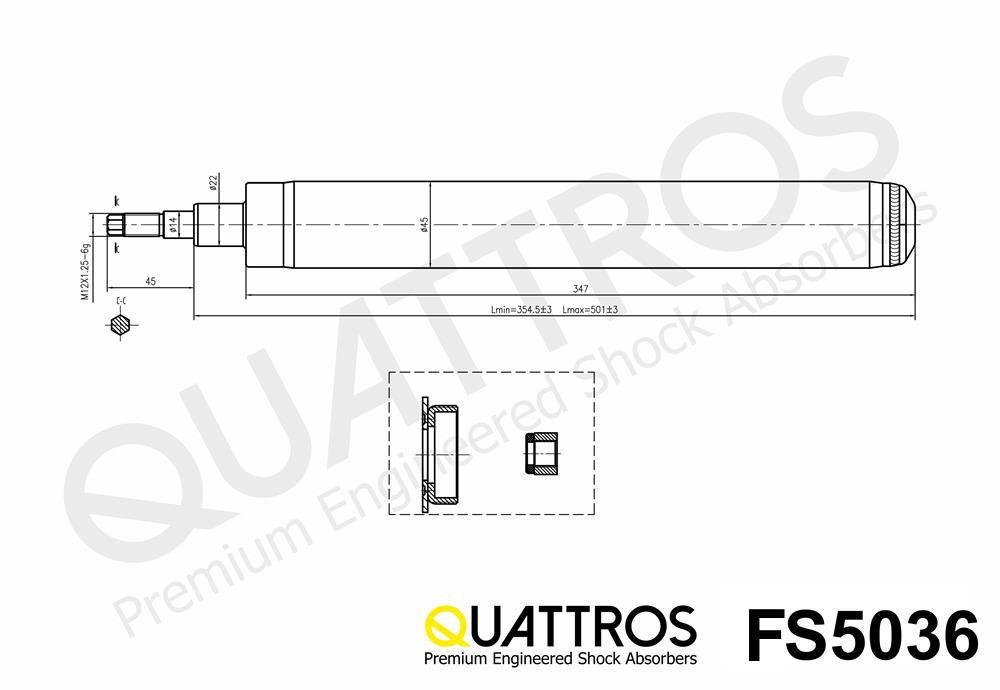 DAVID VASCO FS5036 QUATTROS Shock Absorber