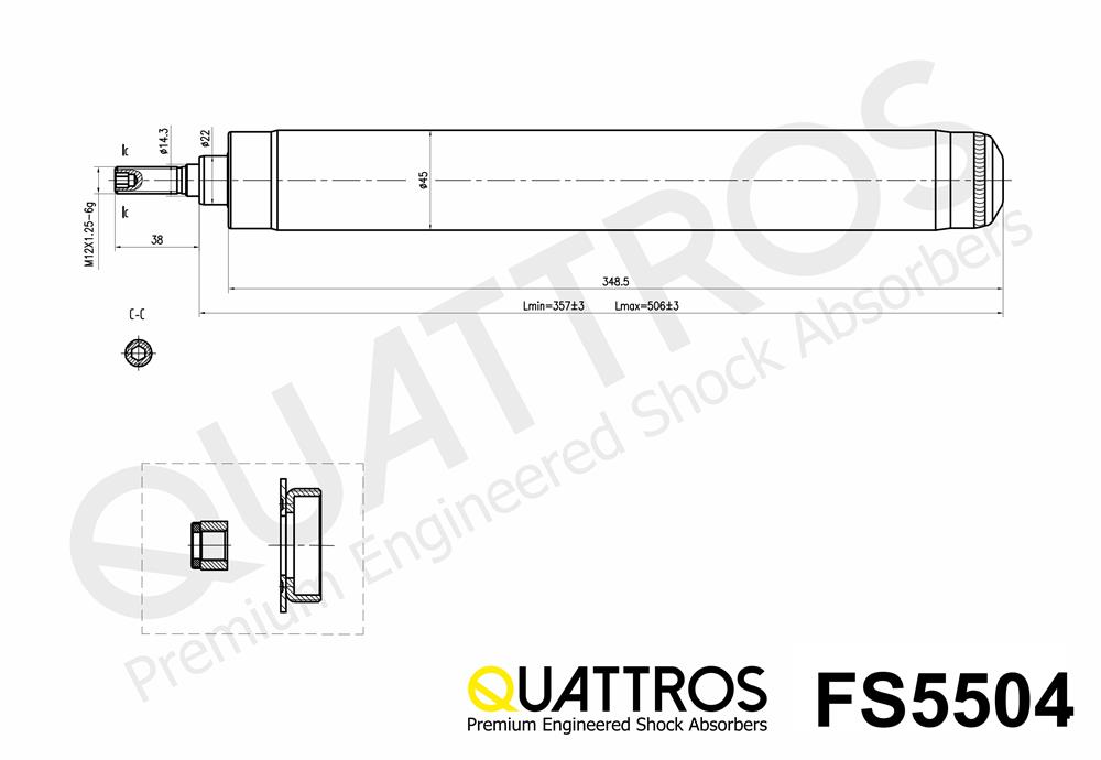 DAVID VASCO FS5504 QUATTROS Shock Absorber