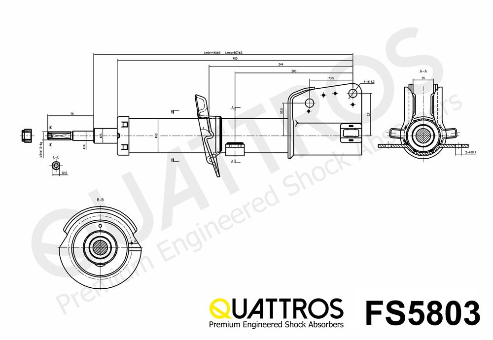 DAVID VASCO FS5803 QUATTROS Shock Absorber