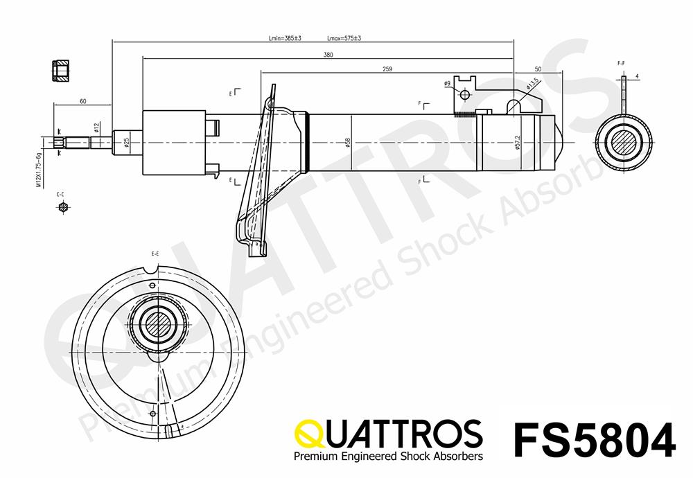 DAVID VASCO FS5804 QUATTROS Shock Absorber