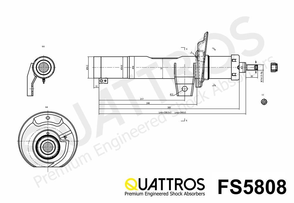 DAVID VASCO FS5808 QUATTROS Ammortizzatore