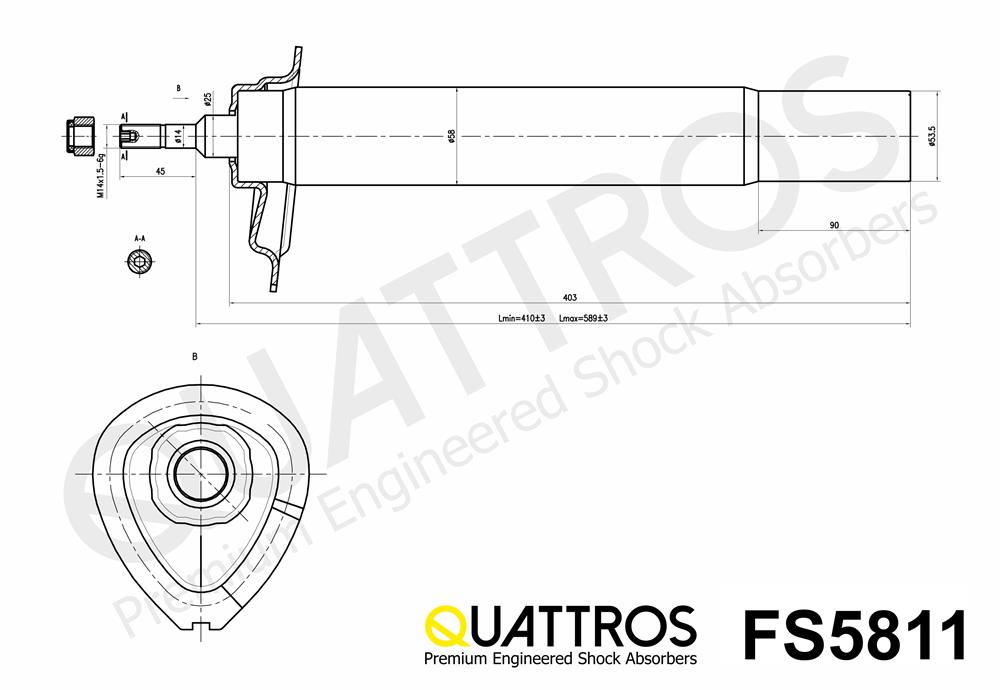 DAVID VASCO FS5811 QUATTROS Shock Absorber