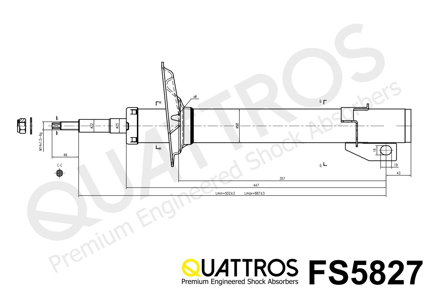 DAVID VASCO FS5827 QUATTROS Shock Absorber