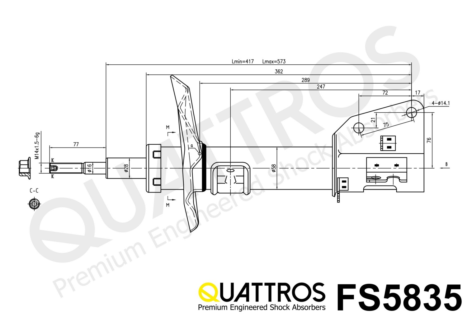 DAVID VASCO FS5835 QUATTROS Shock Absorber