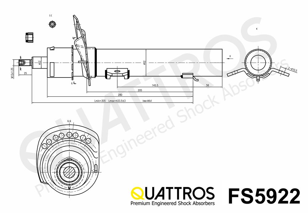 DAVID VASCO FS5922 QUATTROS Shock Absorber