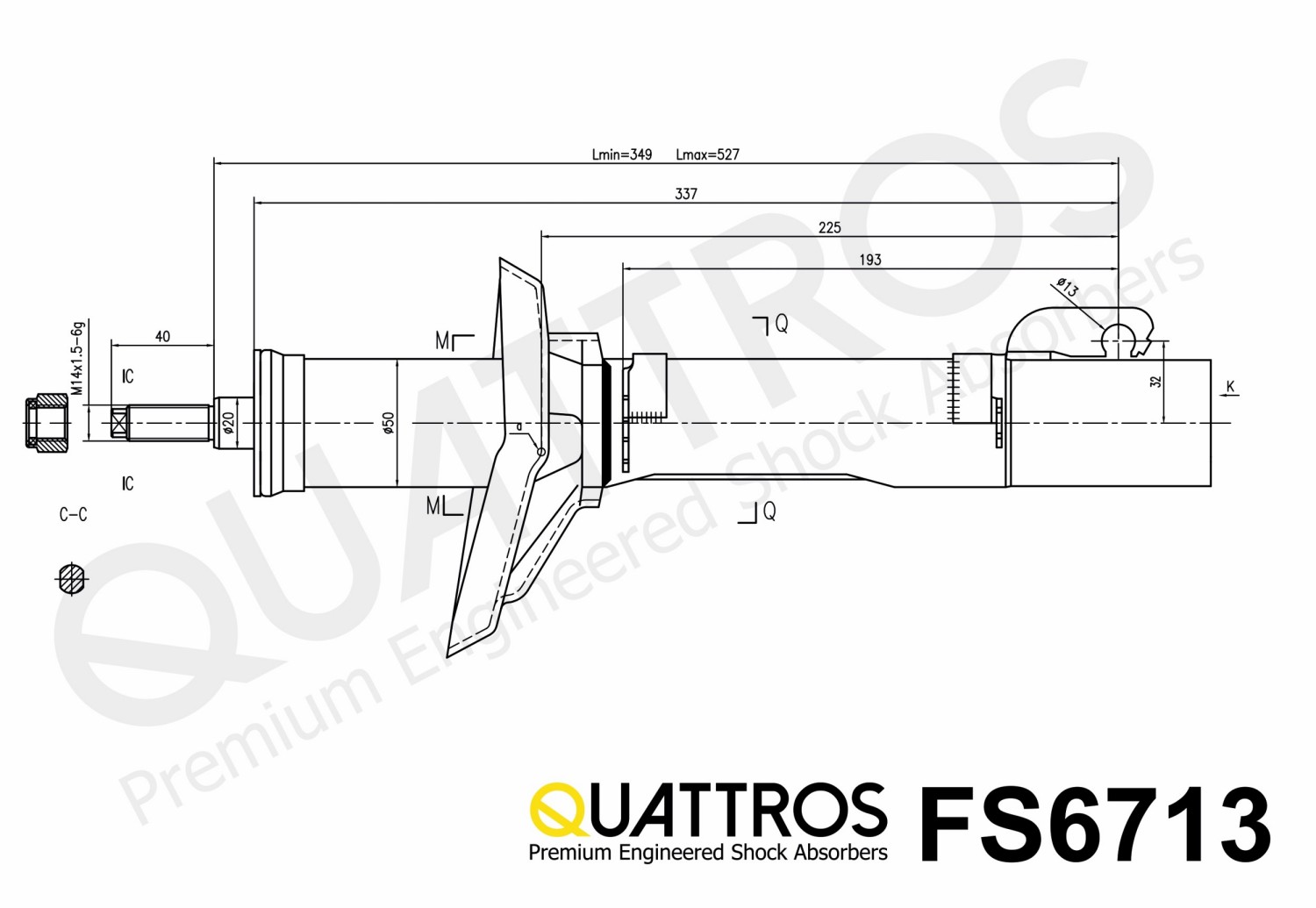 DAVID VASCO FS6713 QUATTROS Shock Absorber