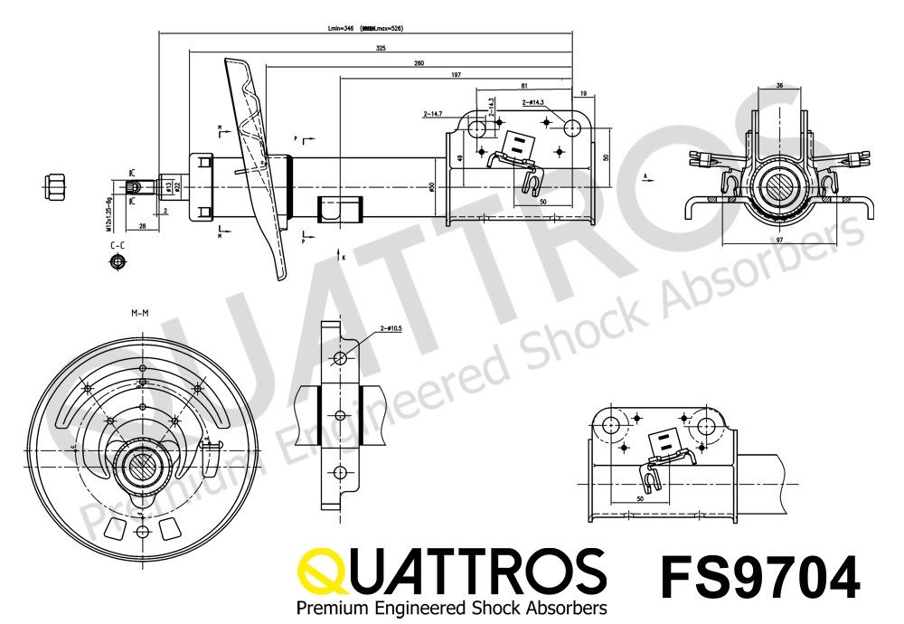 DAVID VASCO FS9704 QUATTROS Shock Absorber