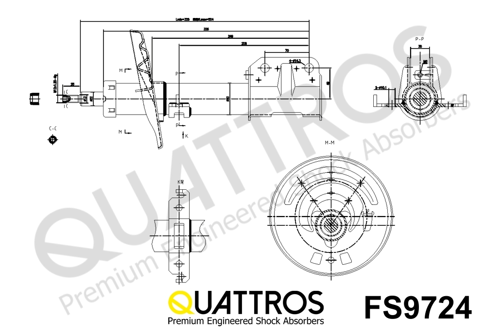 DAVID VASCO FS9724 QUATTROS Shock Absorber