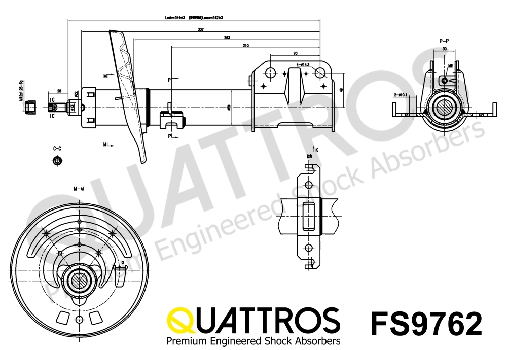 DAVID VASCO FS9762 QUATTROS Shock Absorber