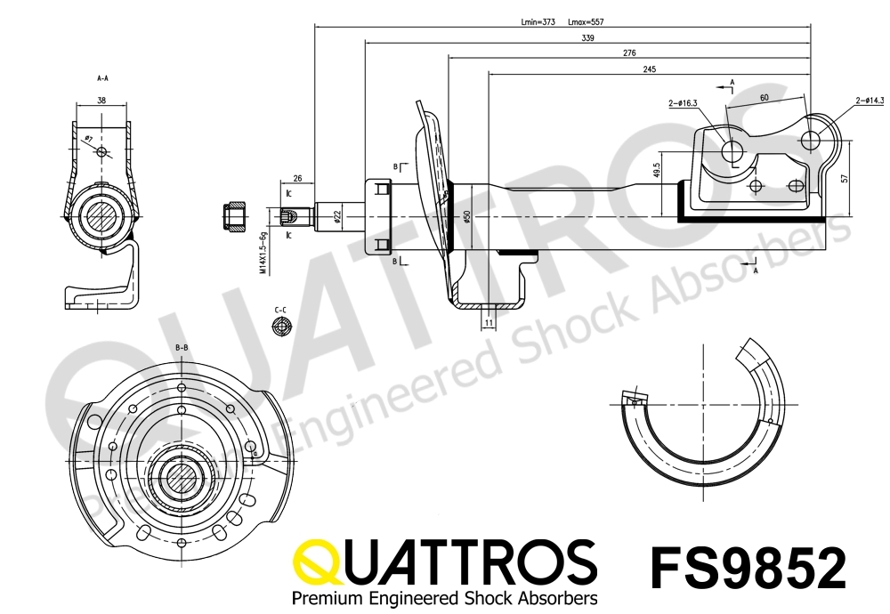 DAVID VASCO FS9852 QUATTROS Shock Absorber