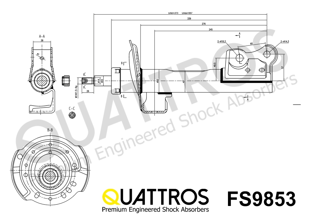 DAVID VASCO FS9853 QUATTROS Shock Absorber
