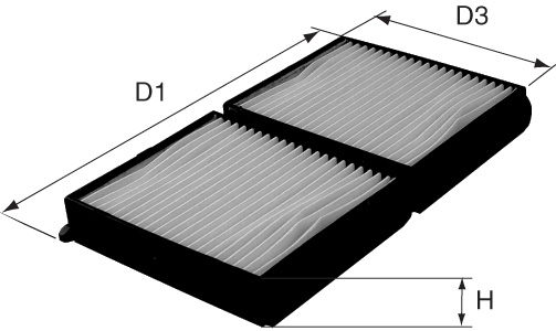 DAVID VASCO O116 VASCO FILTERS Filter, cabin air