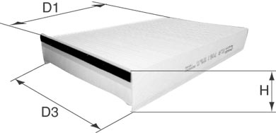 DAVID VASCO O723 VASCO FILTERS Filter, cabin air