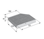 DAVID VASCO X837 VASCO FILTERS Filter, cabin air