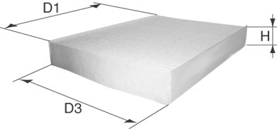 DAVID VASCO O764 VASCO FILTERS Filter, cabin air