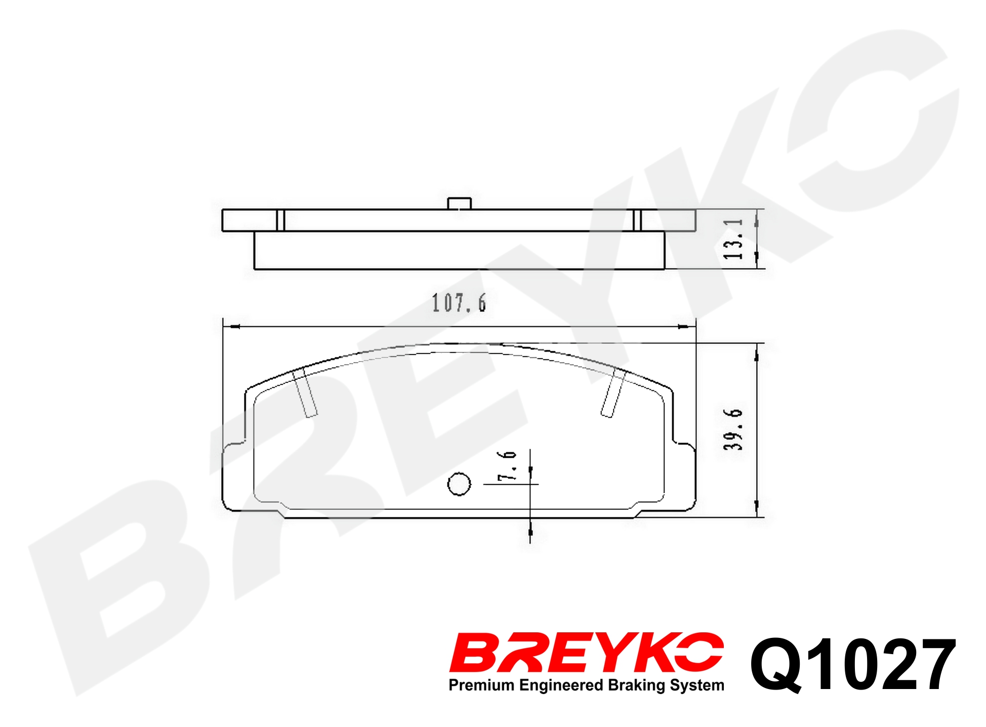 DAVID VASCO Q1027 BREYKO PREMIUM Brake Pad Set, disc brake