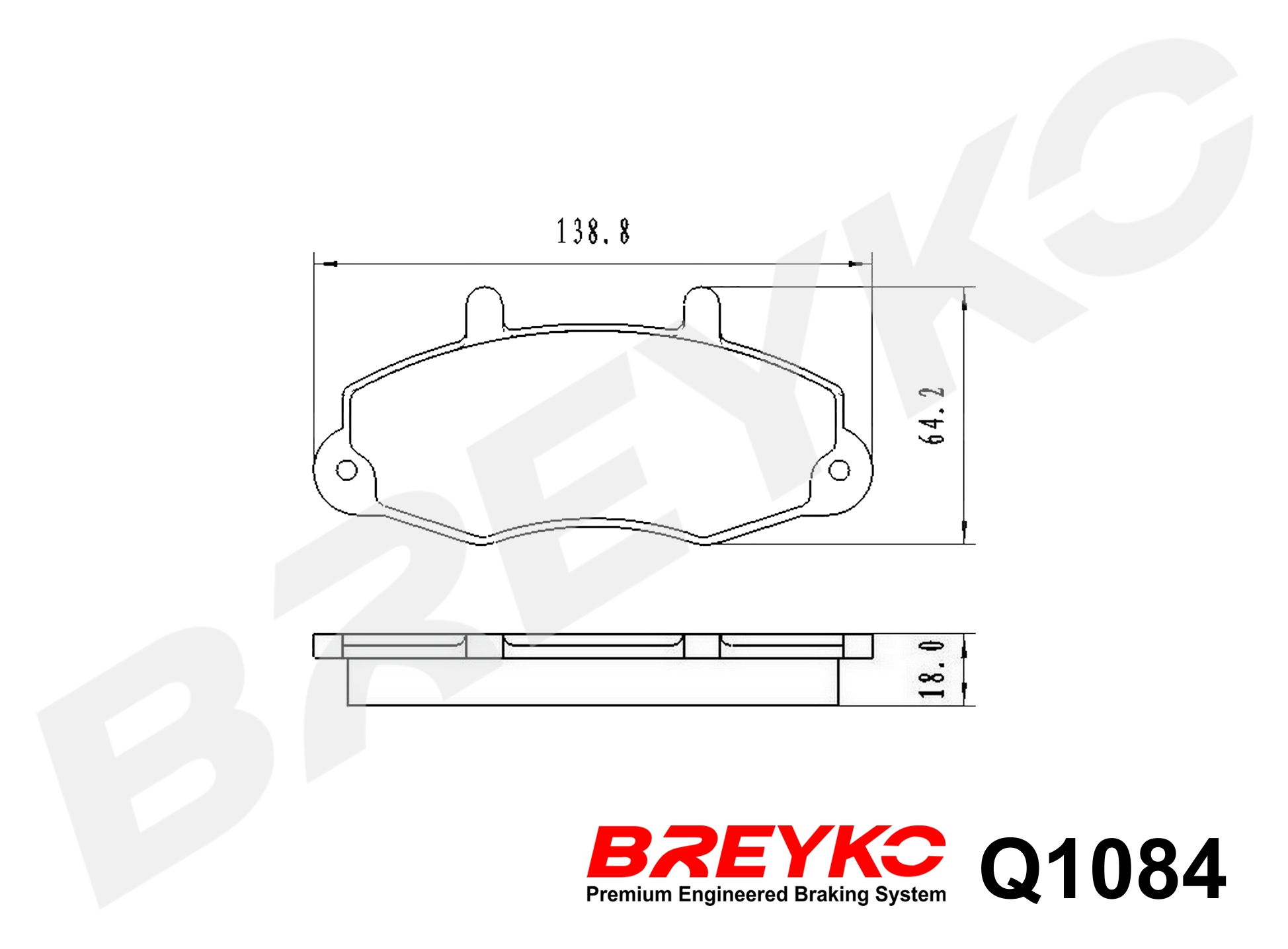 DAVID VASCO Q1084 BREYKO PREMIUM Brake Pad Set, disc brake