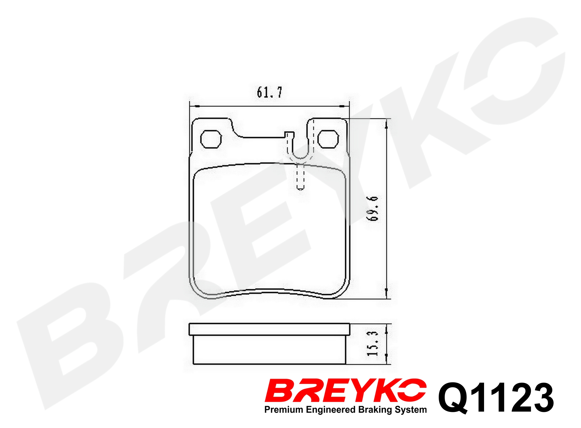 DAVID VASCO Q1123 BREYKO PREMIUM Brake Pad Set, disc brake